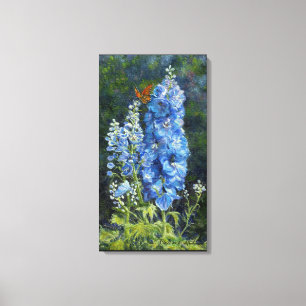 Galería de "Delphiniums" Imprimir lienzo envuelto