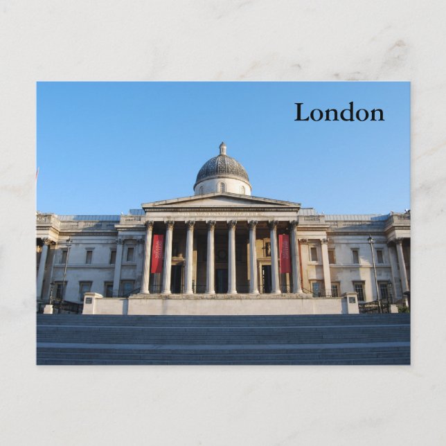 Galería Nacional, postal de Londres (Anverso)