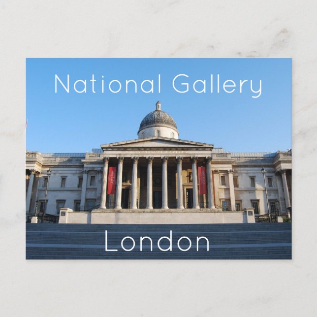 Galería Nacional, postal de Londres (Anverso)