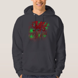 Galés, sudadera con capucha de País de Gales,
