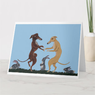 Galgos Bailarines y Amigos Conejitos Invitación