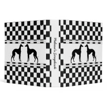 Galgos en el control blanco y negro personalizado