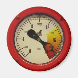 Gálibo de presión de vapor - Aviso! Imán