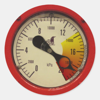 Gálibo de presión de vapor - Aviso! Pegatinas