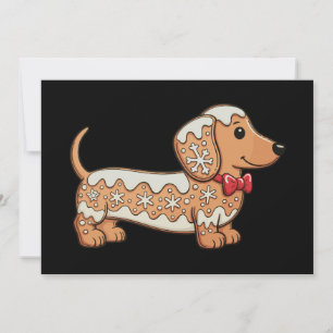 Galleta de jengibre de Navidad Dachshund Perro Wie