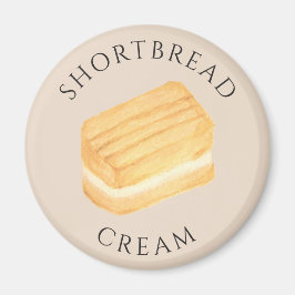 Galleta de Manteca Crema Imán Dibujado a Mano