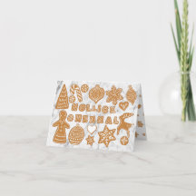 Galleta de Nollick Ghennal - tarjeta de Navidad