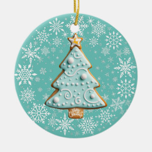 Galleta de pan de jengibre, adorno de árbol de Nav