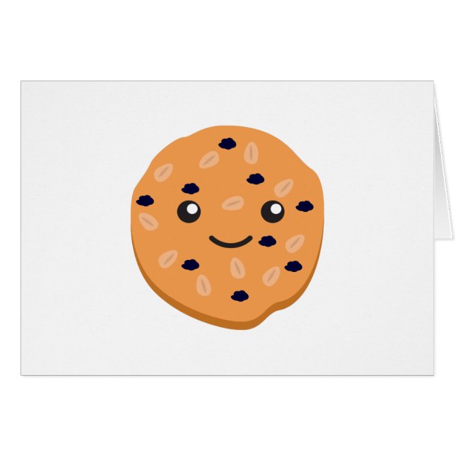 Galleta de pasa linda de la harina de avena (Anverso (Horizontal))