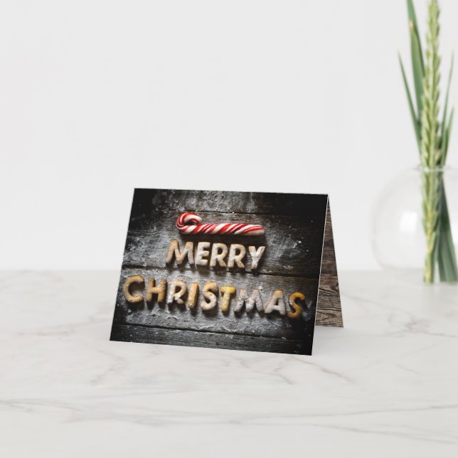 Galletas de Feliz Navidad - Tarjeta Doble de Navid (Anverso)