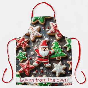 Galletas De Navidad Agrega Texto Delantal Del Horn
