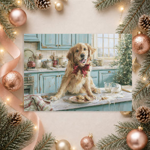 Galletas de Navidad de Perro Retriever Dorado Dive