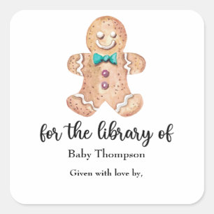 galletas de Navidad - etiqueta de libro para baby