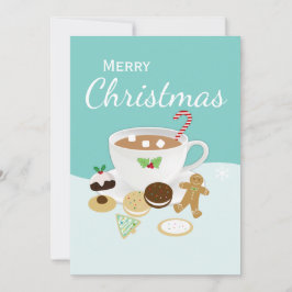 Galletas de Navidad y chocolate caliente