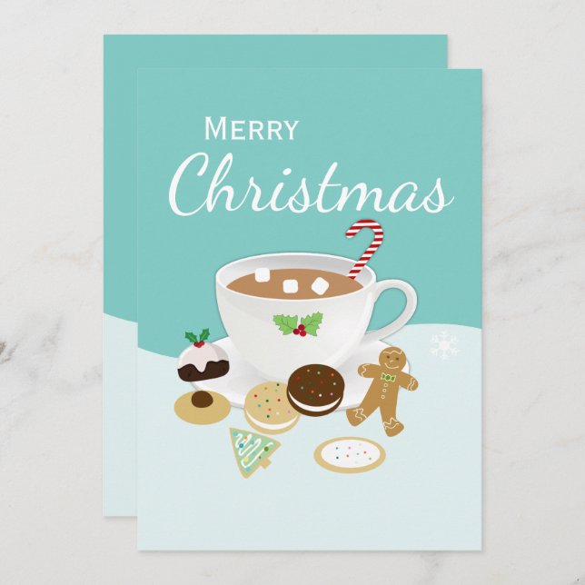 Galletas de Navidad y chocolate caliente (Anverso / Reverso)