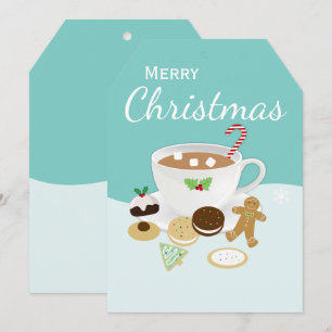 Galletas de Navidad y chocolate caliente