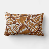 Galletas de pan de jengibre lanzan almohada