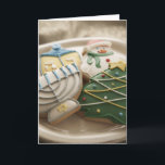 Galletas del navidad y de Jánuca en la placa,<br><div class="desc">AssetID: 200486001-001/{Thomas Northcut}/galletas del navidad y de Jánuca en la placa, </div>