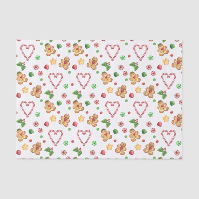 Galletas del pan de jengibre y papel seda del (Anverso)