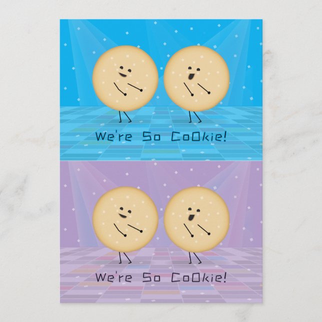 Galletas Divertidas Tarjetas de San Valentín Corta (Anverso)