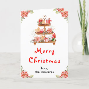Galletas Navideñas y Cacao Rojo Feliz Navidad