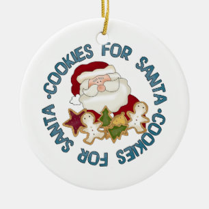 Galletas para el ornamento de Santa