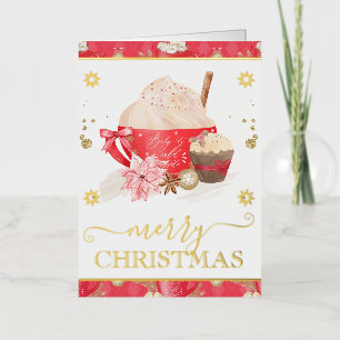 Galletas rojas de acuarela y Navidad de cacao cali
