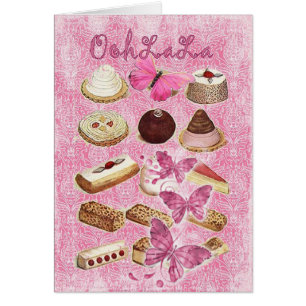 galletas rosadas de la magdalena de los pasteles