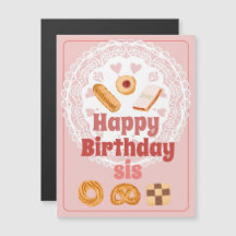 Galletitas danesas del imán de natalidad feliz