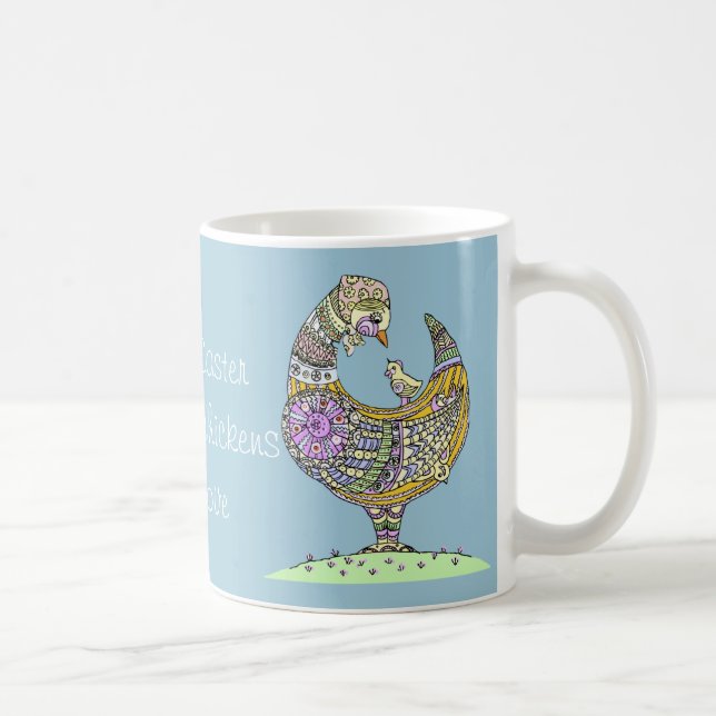 Gallina de Pascua y taza del polluelo (Derecha)