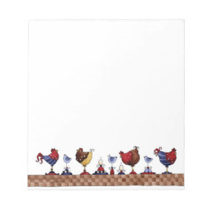 Gallinas en una fila - libreta