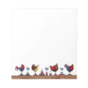 Gallinas en una fila - libreta