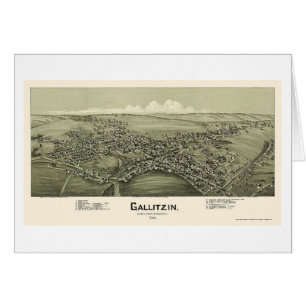 Gallitzin, mapa panorámico del PA - 1901