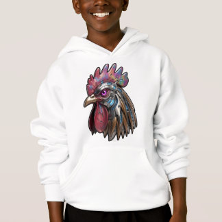 Gallo Ciberpunk Arte Mecánico Irisado