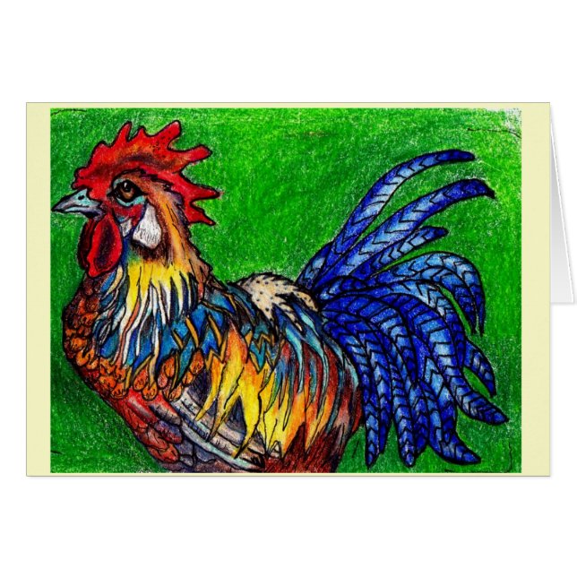 Gallo con verde (Anverso (Horizontal))