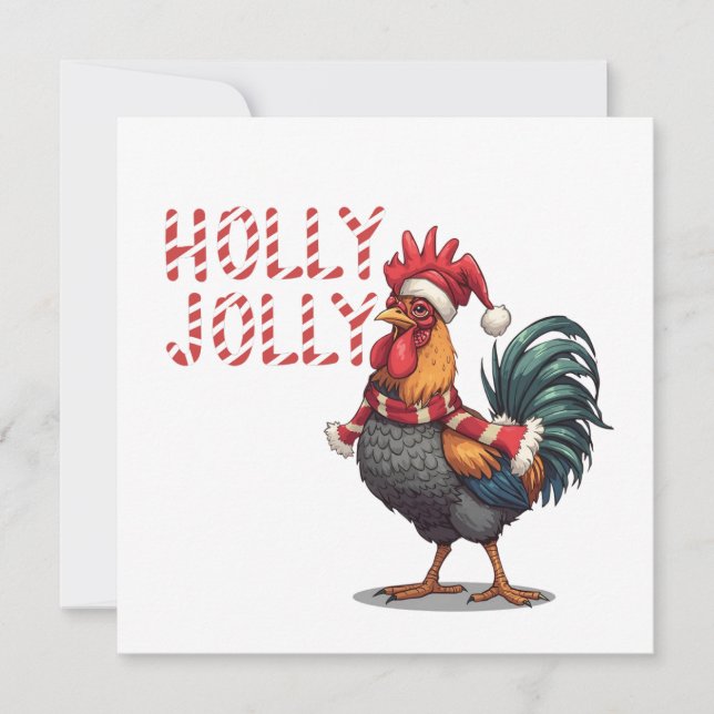 Gallo de Navidad Brillante y Festivo  (Anverso)