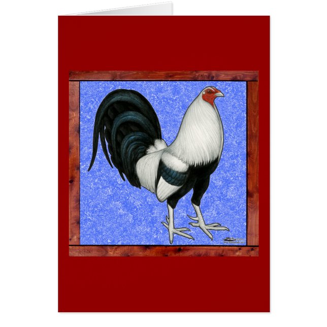 Gallo de pelea enmarcado (Frente)