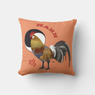 Gallo Sternzeichen Chino almohada
