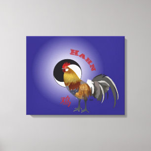 Gallo - Sternzeichen lienzo de cuña Chino