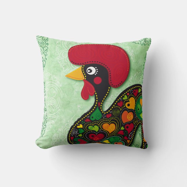 Gallo típico de la almohada de Barcelos (Anverso)
