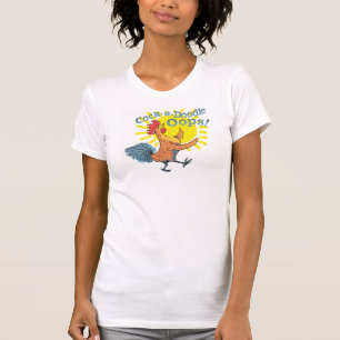 ¡Gallo-uno-Doodle Oops! la camiseta de las mujere