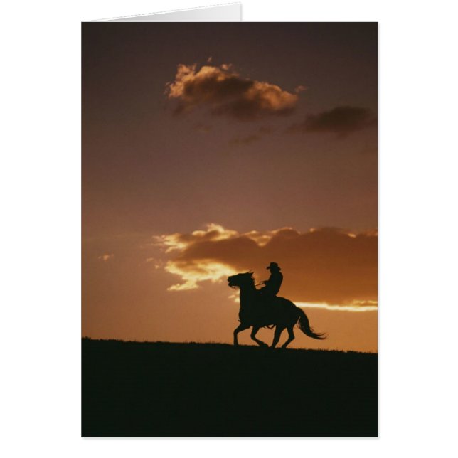 Galloping Cowboy Silhouette (Frente)
