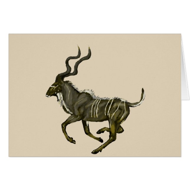 Galloping kudu (Anverso (Horizontal))