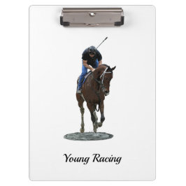 Galopando El Portapapeles De Caballo Con Cita