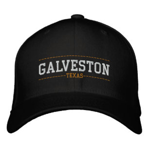 Galveston Texas Embroded Gorras