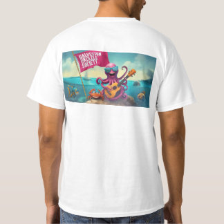 Galveston Ukulele Society GUS camiseta de pancarta
