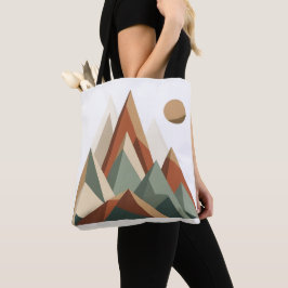 Gama Montañosa Geométrica Boho | Bolsa Ecológica M