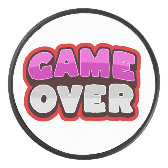 GAME OVER Disco de Hockey (Anverso)