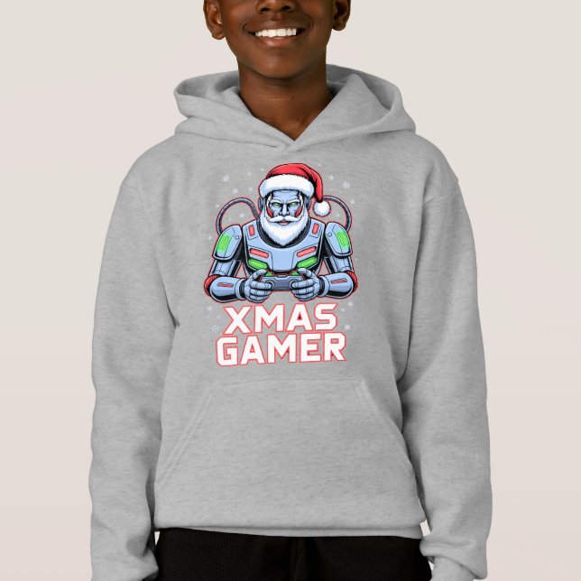 Gamer Christmas Gifts Cyber Santa Robot Xmas Gamer (Anverso)