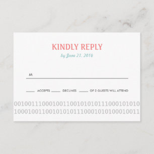 Gamer Controller Love Wedding RSVP 3 - Rojo y Gris